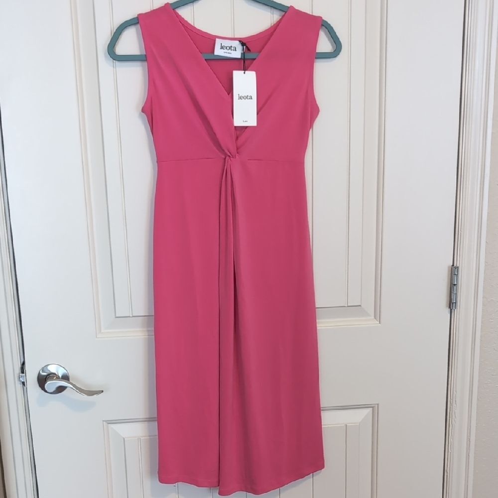 NWT Leota Fuchsia Midi Dress